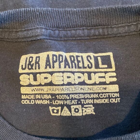 Superpuff Captain America Crewneck Tee Shirt Size Large - Picture 3 of 5